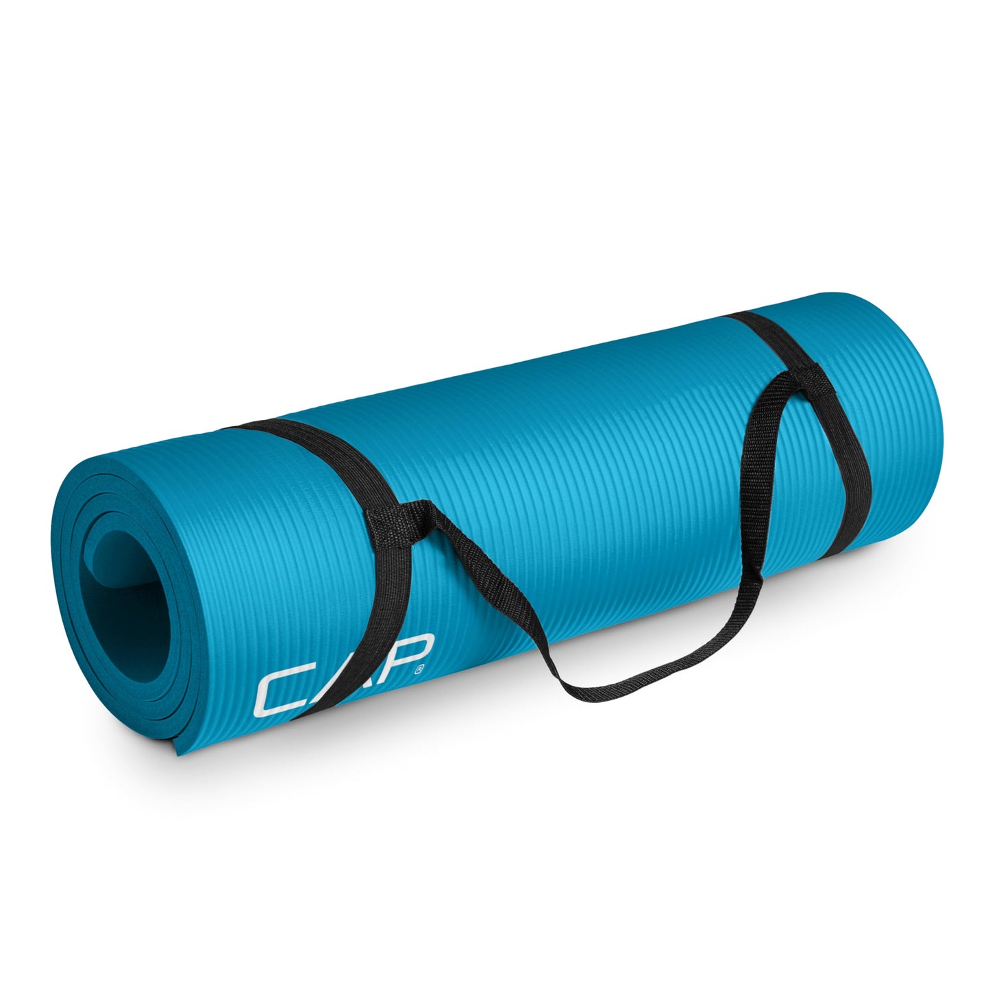 CAP Barbell 1/2-Inch High Density Exercise Yoga Mat with Strap | Multiple Options