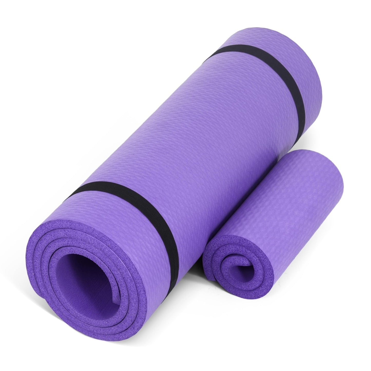 CAP Barbell 1/2-Inch High Density Exercise Yoga Mat with Strap | Multiple Options