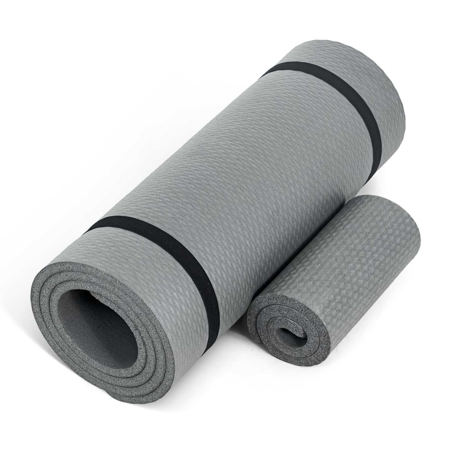 CAP Barbell 1/2-Inch High Density Exercise Yoga Mat with Strap | Multiple Options